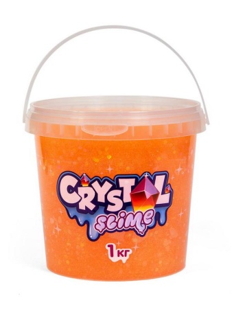 игрушка тм «slime» crystal slime, апельсиновый, 1 кг