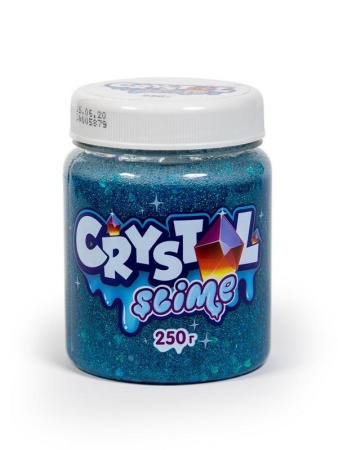 игрушка тм «slime» crystal slime, голубой, 250г