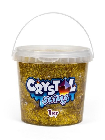 игрушка тм «slime» crystal slime, золотой, 1 кг