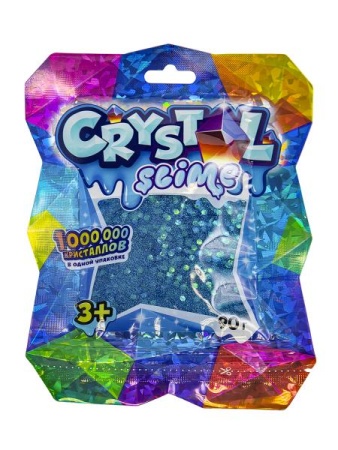 игрушка тм «slime» crystal slime, голубой, 90 г