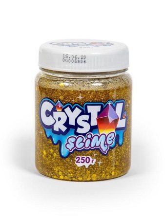 игрушка тм «slime» crystal slime, золотой, 250г