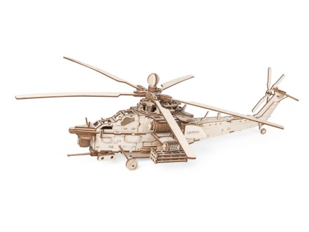 конструктор вертолет "ночной охотник"(241 деталь.габаритные размеры: 540 х 420 х 155 мм)